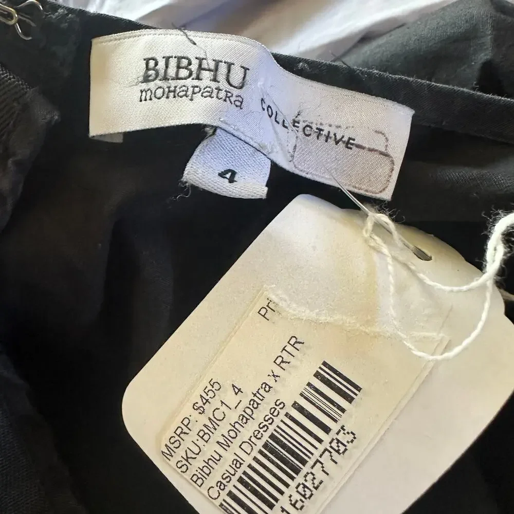 Bibhu Mohapatra Black Fringe Midi Shirt Dress Size 4 Western Rodeo Designer $455 - Picture 11 of 11